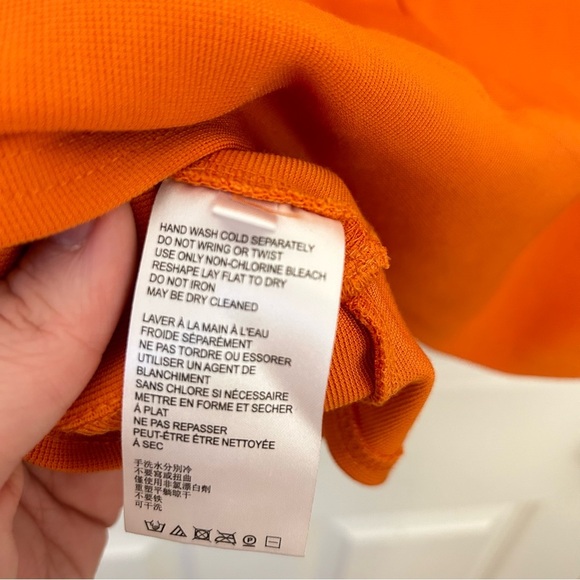 Maeve Anthropologie • 60s Inspired Velma Orange Button Stretch Mini Party Skirt - Picture 10 of 10